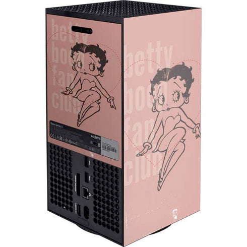 Betty Boop Fan Club XBox Series X Digital Edition Console Skin